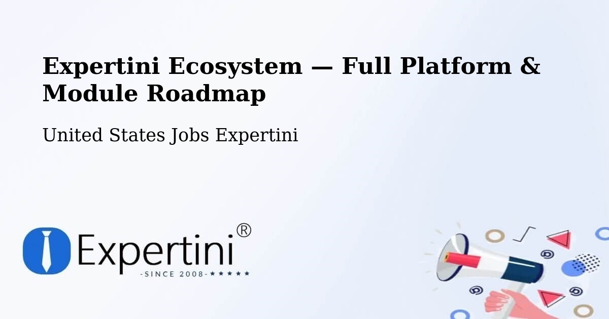 Expertini Ecosystem — Full Platform & Module Roadmap – Pflugerville